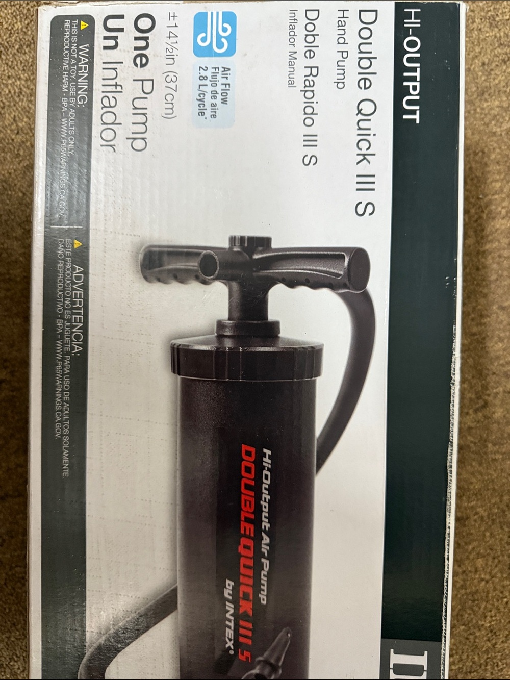 Intex Double Quick III S Black Hand Pump